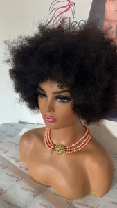 Afro kinky Curly Wig  Hair  Wig 10"