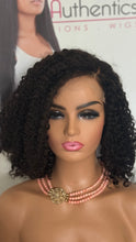 Virgin Malaysian Kinky Curly  Top  Lace  5X5  Closure  Wig! 14 inches