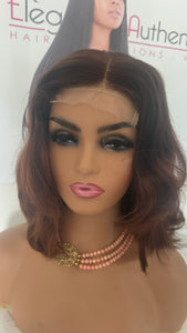 Virgin Brazilian Body wave  Transparent 5X5 Lace Closure 12 Wig!