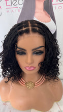 Natural Black Braided 12 Inches Curly  Wig!