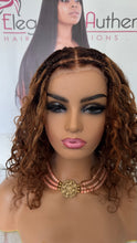 Natural colour Brown Braided 12 Inches Curly  Wig!