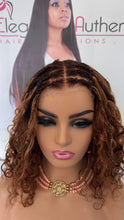 Natural colour Brown Braided 12 Inches Curly  Wig!