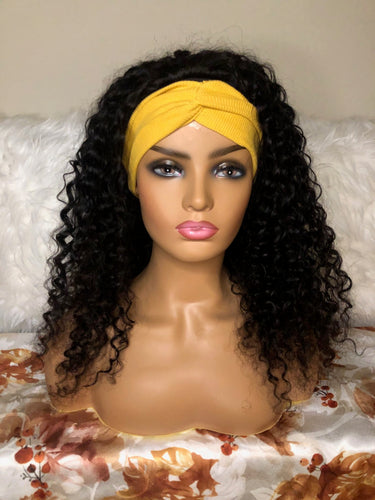 18” Headband Curly Wig