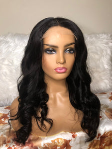 20”Body wave  5*5 HD Transparent Closure  Wig  