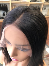 Virgin Malaysian Straight  Lace Frontal 13x4  Bob Wig! 10 Inches